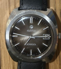 Roamer searock mens vintage watch mod 521-2120-333 manual wind with date working