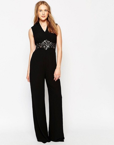 Jarlo black lace - lace, jumpsuit