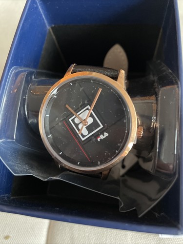 Fila watch black logo face - watch,