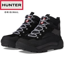 HUNTER URBAN EXP Mens Leather Waterproof Walking Hiking Trail Ankle Boots Size