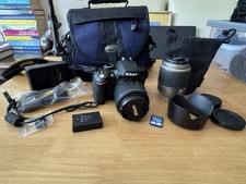 Nikon D3200 24.2MP+ 2 Lenses 18-55 & 55-200 battery/charger *SHUTTER COUNT 486*