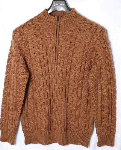 Woolovers chunky brown jumper - chunky,