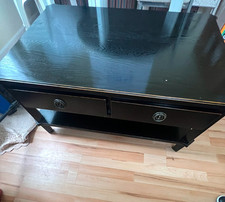 Laura Ashley 2 drawer Henshaw coffee table black