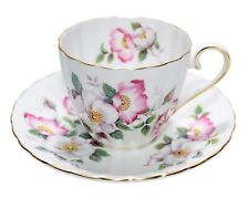 ROYAL TUSCAN Wedgwood D3185 Pattern Fine Bone China Floral Cup & Saucer