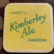 Hardy Hansons Beer Mat Uk Cat