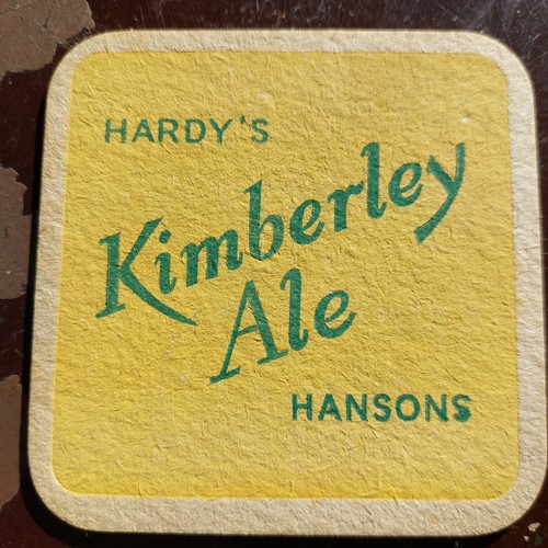 Hardy hansons beer mat cat - hardy,