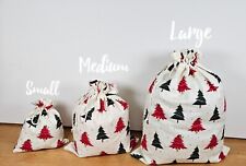 Reusable Christmas Bags, Festive Bags, Drawstring Cloth Bag For Presents