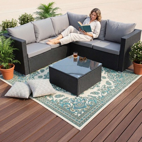 Outdoor shape rattan sofa - outdoor,