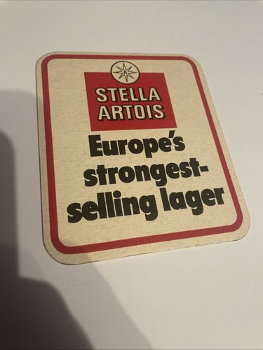 Stella artois beer mat - stella,