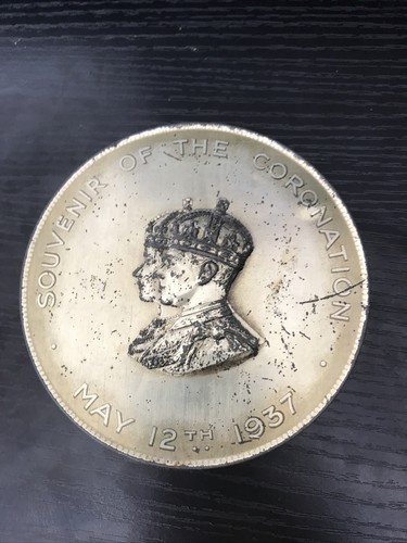 George 6th coronation tin - george,