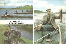Vintage Postcard: Fishing in