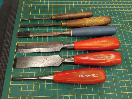 Vintage job lot chisels - 6,