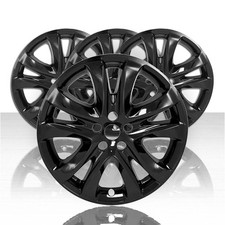 4 Black 19" Wheel Skins Hub