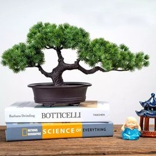Chinese Zen-like Simulation Fake Pine Welcoming Pine Potted Plant Decoration