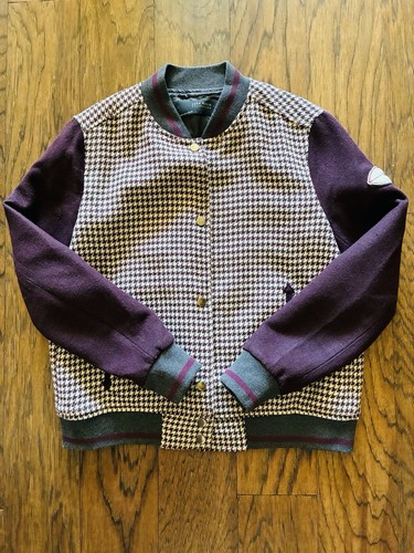 Zara houndstooth varsity - houndstooth,