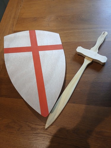 Childrens wooden shield - childrens,