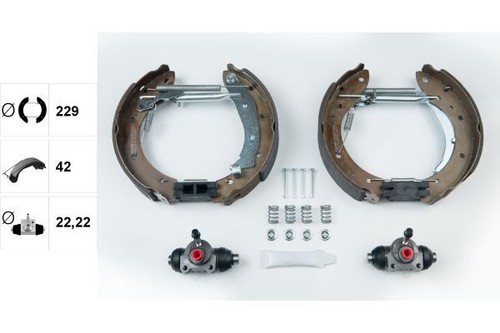 Brake shoe set for - brake,
