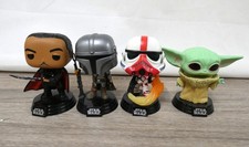 Funko Pop! Star Wars Mandalorian Bundle x 4 Grogu Incinerator Stormtrooper (Nac)