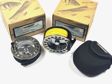 Sage 3200 Series Trout Fly reel 3.25″Gunmetal Finish With Spare Spool Pouch A...