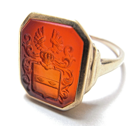 Antique signet ring - antique,
