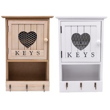Wall Mounted Wooden 9 Key Box
