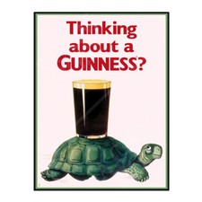 Guinness Tortoise Metal Sign