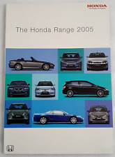 Honda Range 2005 UK Market Brochure Civic Accord  NSX HR-V CR-V S2000
