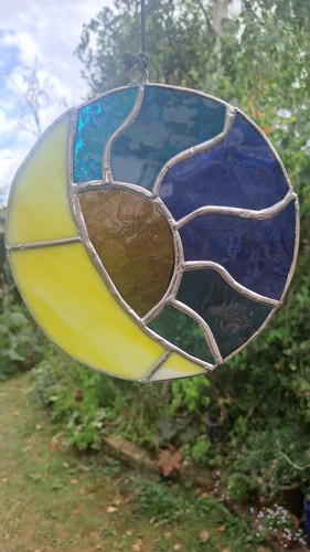 Sun and moon suncatcher - suncatcher,