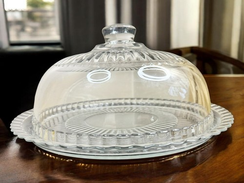 1950s glass cake dome french - 1950s,