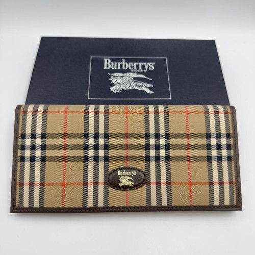 Burberry long wallet leather - long,