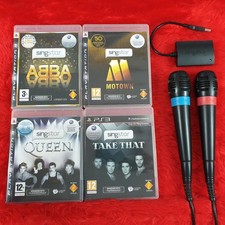 ps3 SINGSTAR x4 Games + 2 Sing