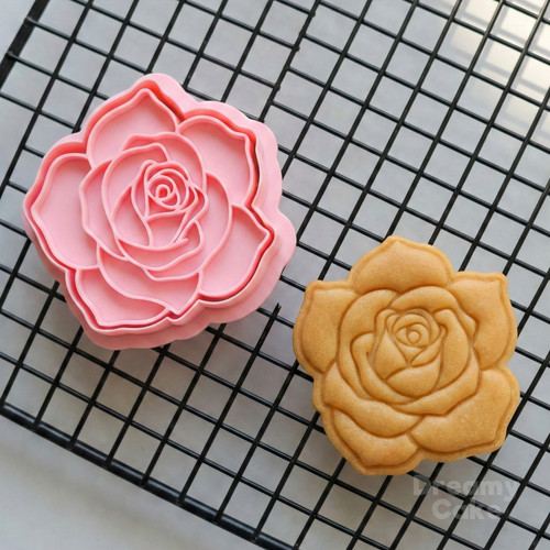 Rose flower cookie cutter - cutter, &