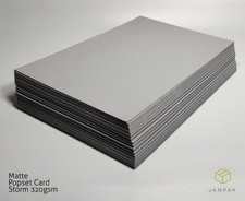 Black & Grey Card 290gsm 320gsm A4 / A3 Arts&Crafts Popset Matte black Card