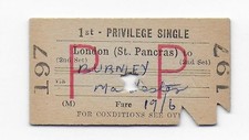 Railway Ticket BR St Pancras