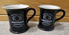 2 x RARE Springbank Whisky Mugs - Campbeltown Pottery 