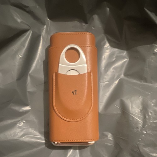 Brown leather cigar - brown,