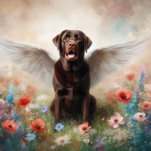 Chocolate labrador cross - chocolate,