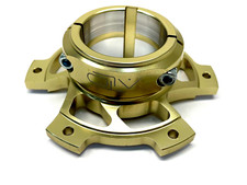 ALTO TONY KART LARGE DISK BRAKE CARRIER 50MM GOLD NEW - OTK KOSMIC LN EXPRIT