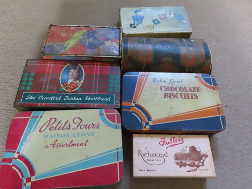 Vintage biscuit tins - vintage,