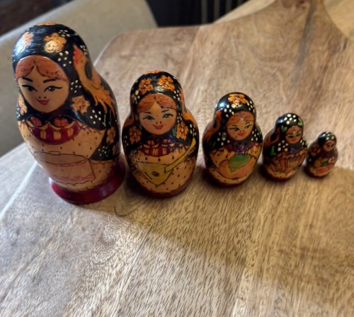 Vintage russian matryoshka - vintage,