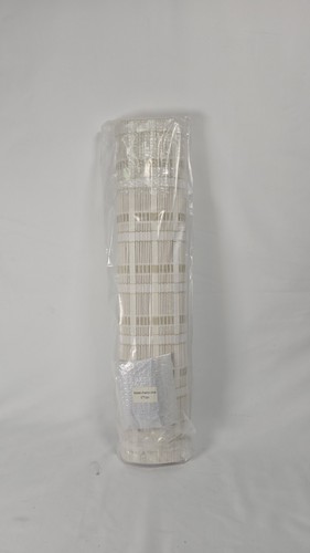 Whitewash bamboo roman shade - whitewash,