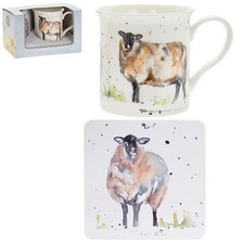 White Sheep Mug Fine China 8.5