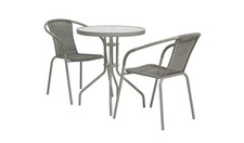 2 Seater Rattan Effect Garden