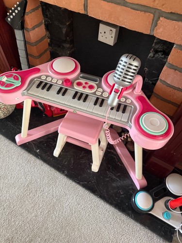 Elc pink piano and - elc, stool