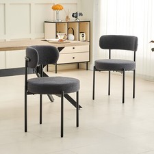 Dining Chairs Set Soft Teddy