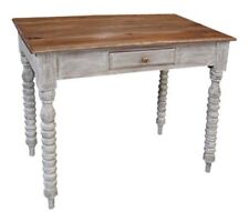 Casa Padrino country house style shabby chic desk with drawer brown antique White