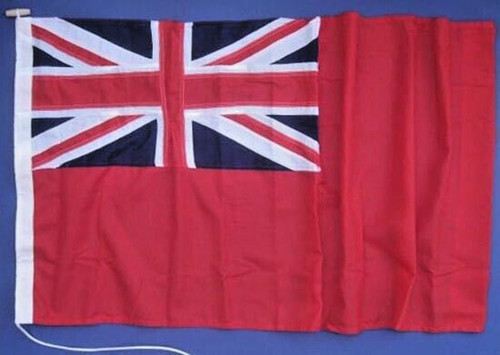 Red ensign sewn - red,