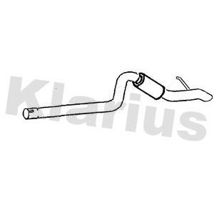 Klarius tail pipe with - tail, back