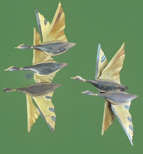 Vintage mcm flying ducks - vintage,