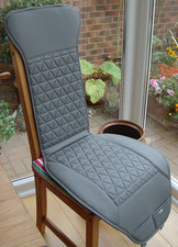 Pair Of Black Panther Car Front Seat Protector Covers Grey PU Leather.